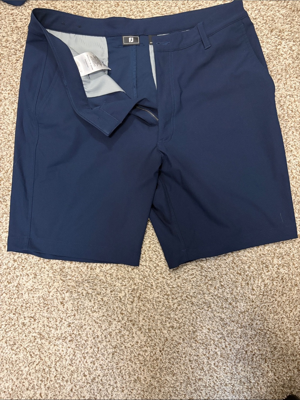 FootJoy 9in Navy Performance Golf Shorts